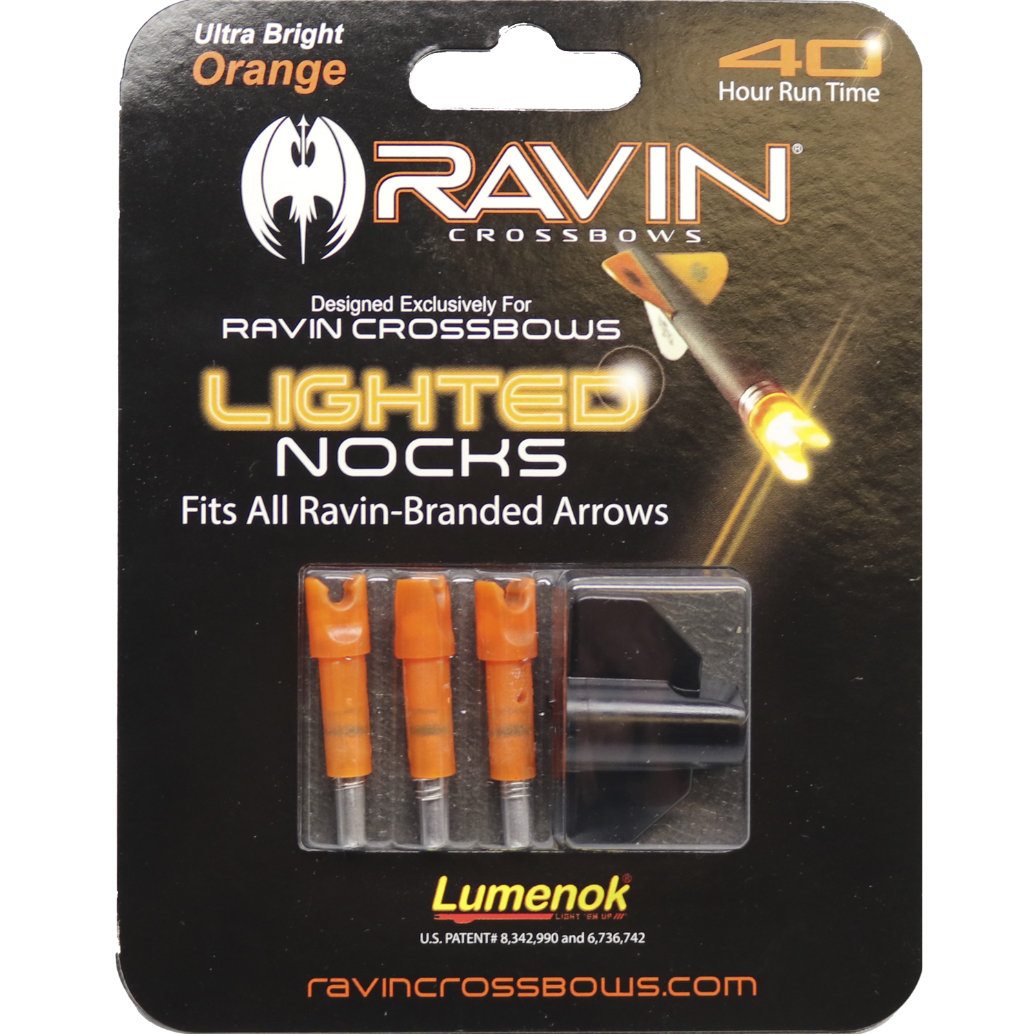 3 PACK ULTRA BRIGHT ORANGE 40 HOUR RUN TIME Details about   RAVIN CROSSBOW LIGHTED NOCKS 