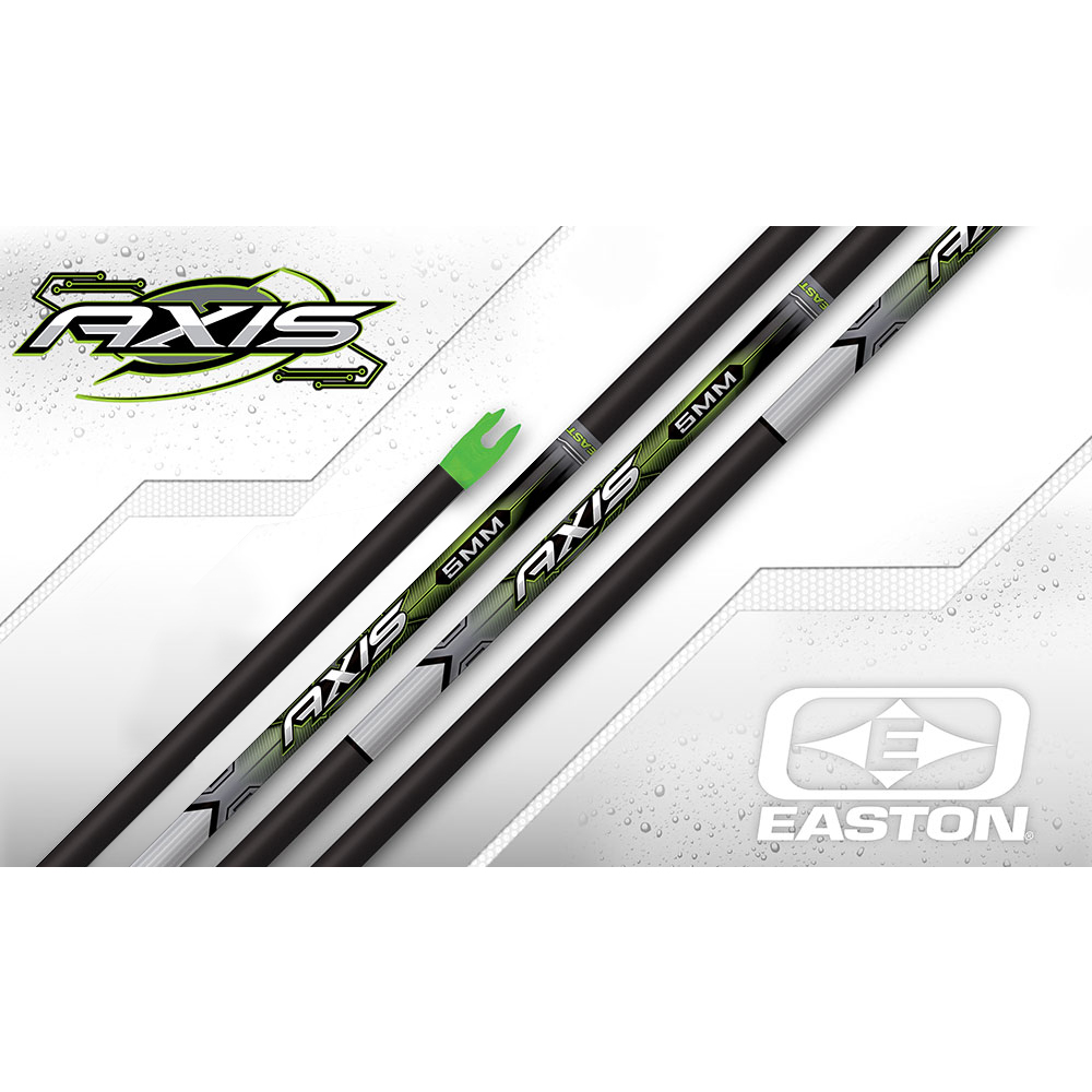 Easton Arrow Axis 5MM Carbon 12 Pack Bare Shafts X Nocks