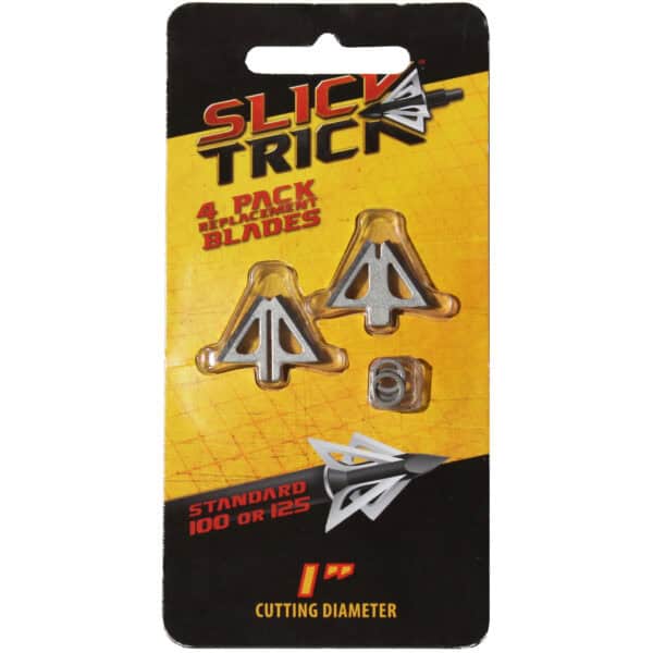 Slick Trick Broadhead Standard 1" Replacement Blades 100/125 Grain 4 Pack 15STXBLS