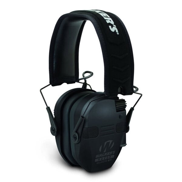 Walker's Razor Slim Electronic Quad Muff w/ Bluetooth - Black GWP-RSEQM-BT