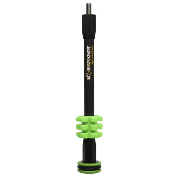 Bee Stinger Stabilizer MicroHex Hunter 8" w/ Vibration Dampener Green MHX08GR