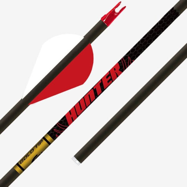 Gold Tip Arrows Hunter Black 1 Dozen 2" Raptor Vanes