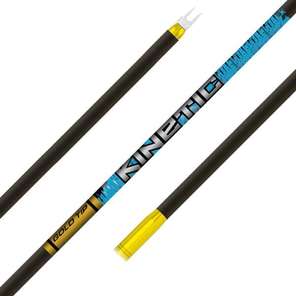 Gold Tip Arrows Kinetic Kaos Black 1 Dozen Bare Shafts .002" Straightness