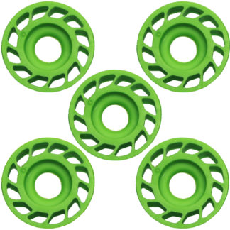 Mathews custom dampening accessories Rubber roller GREEN 5 pack 3/4" diameter 