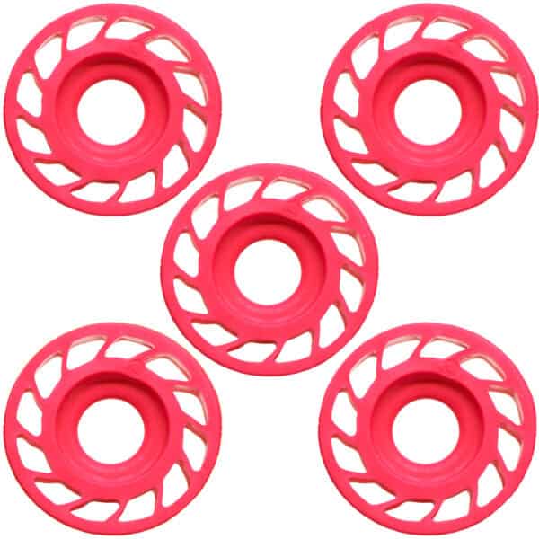 Mathews Harmonic Dampers Rubber Roller 3/4" 5 Pack Pink 80535