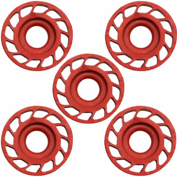 Mathews Harmonic Dampers Rubber Roller 5 Pack HDS Red 80537