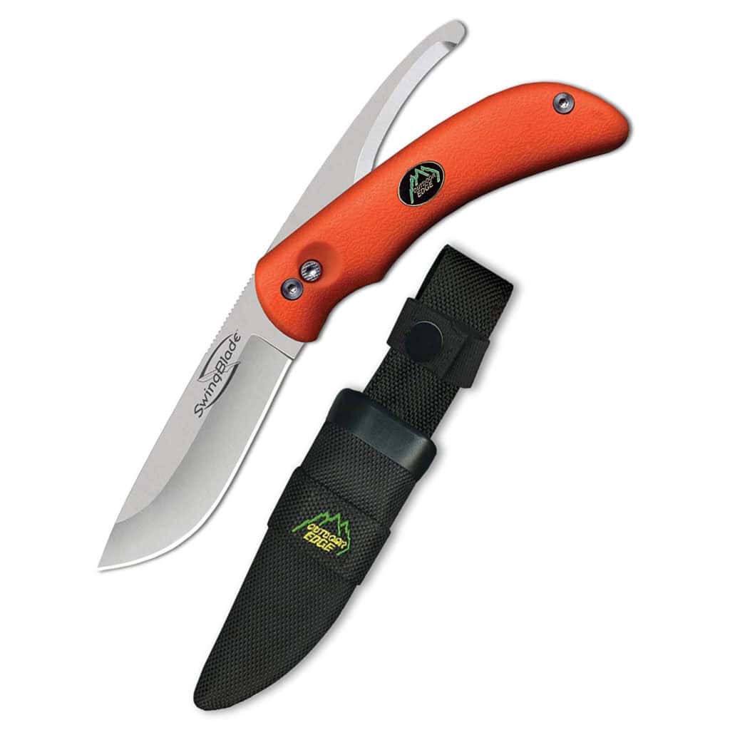 Outdoor Edge Swingblaze Double Blade Hunting Knife with Rotating