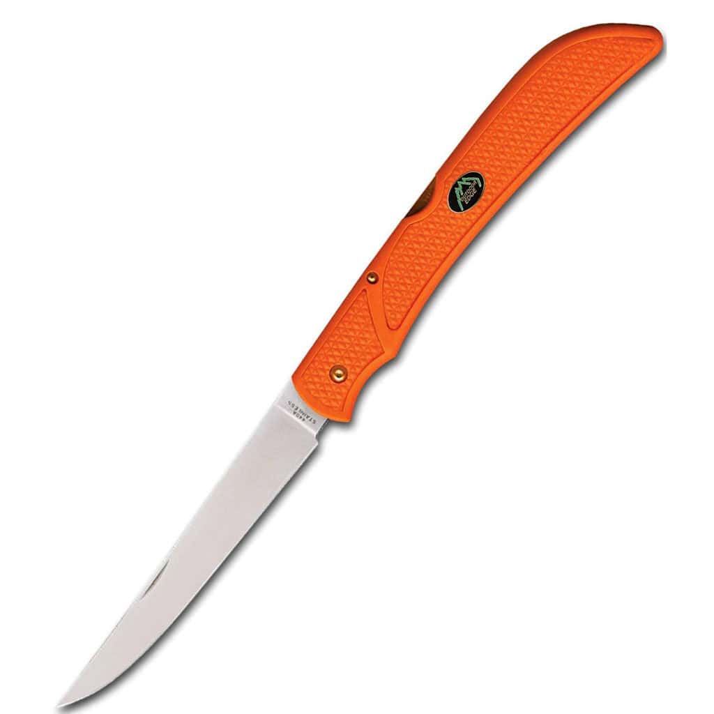 Outdoor Edge Fish Fillet & Game Boning Folding Knife with NonSlip