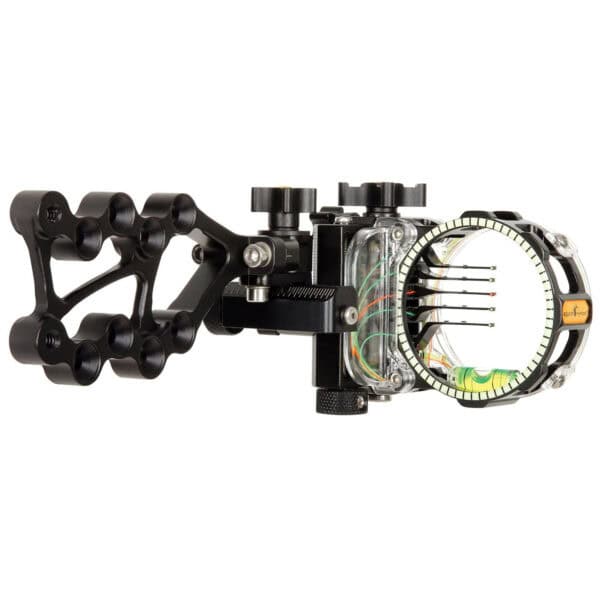 Trophy Ridge Sight React Pro 5 Pin .019 Bow Sight W/ Sight Light Left Hand AS825L19
