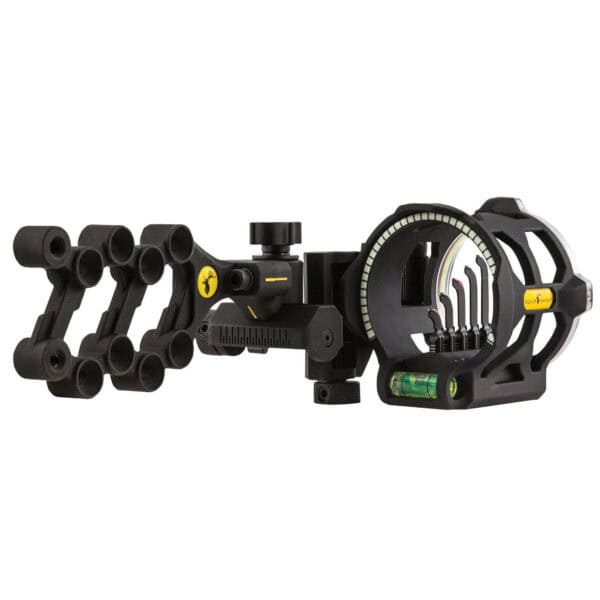Trophy Ridge Sight Peak 5-Pin Bow Sight with Light .019 Pin Left Hand Black AS315L