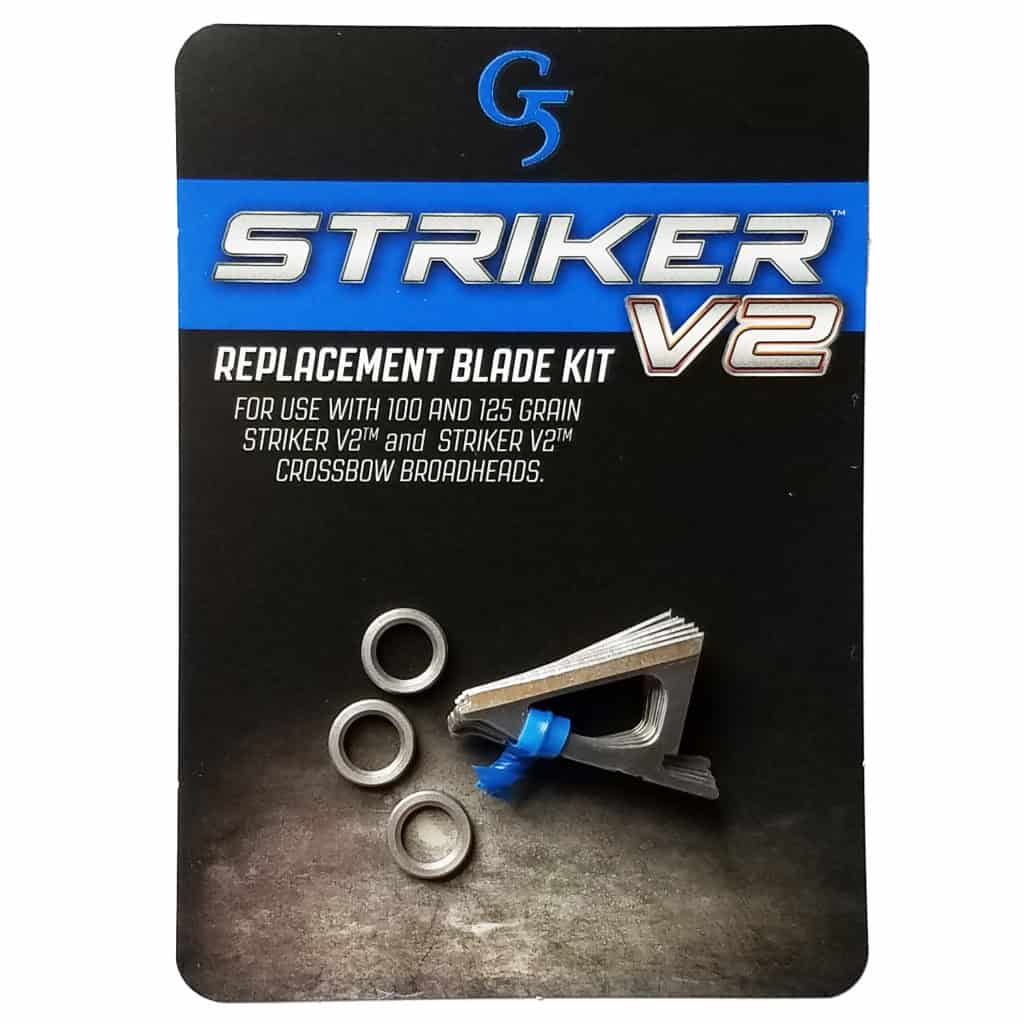 Lot De 3 Pointes De Chasse (broadheads) G5 Striker V2 - Pour Arbalète - Poids 125 Grains