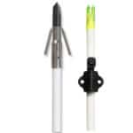 Muzzy Bowfishing Classic White Fish Arrow with Gar Point 1020-GBS