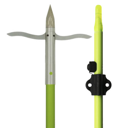 Muzzy Bowfishing Iron 2-blade w/Chartreuse arrow 1034-CBS