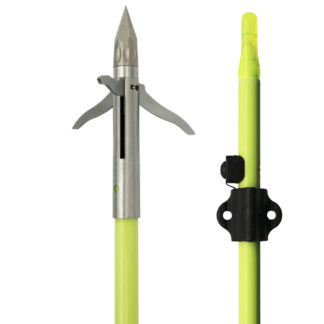 Muzzy Bowfishing Iron 3-blade w/Chartreuse arrow 1039-CBS