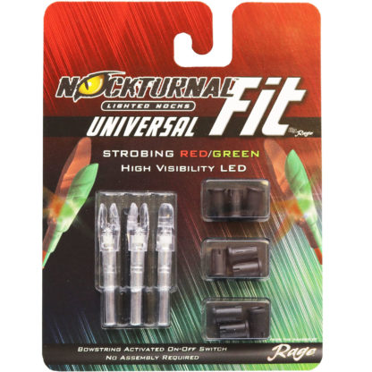 Nockturnal FIT Universal Size Strobing Red & Green Lighted Nock NT-300