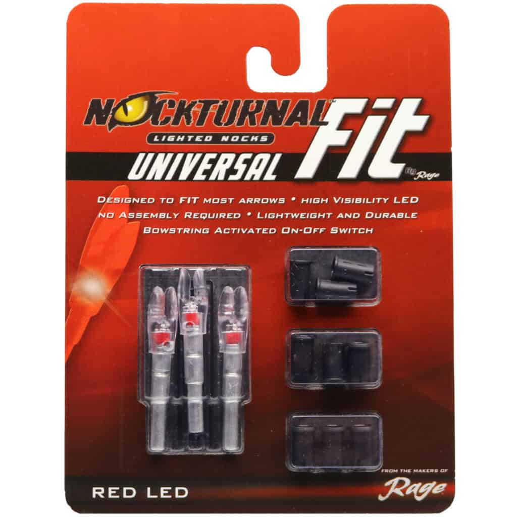 thumbnail image 2 of Burt Coyote Lumenok Lighted Nock – H Orange, 3-Pack, H3 Red LED, #00018 2 of 2