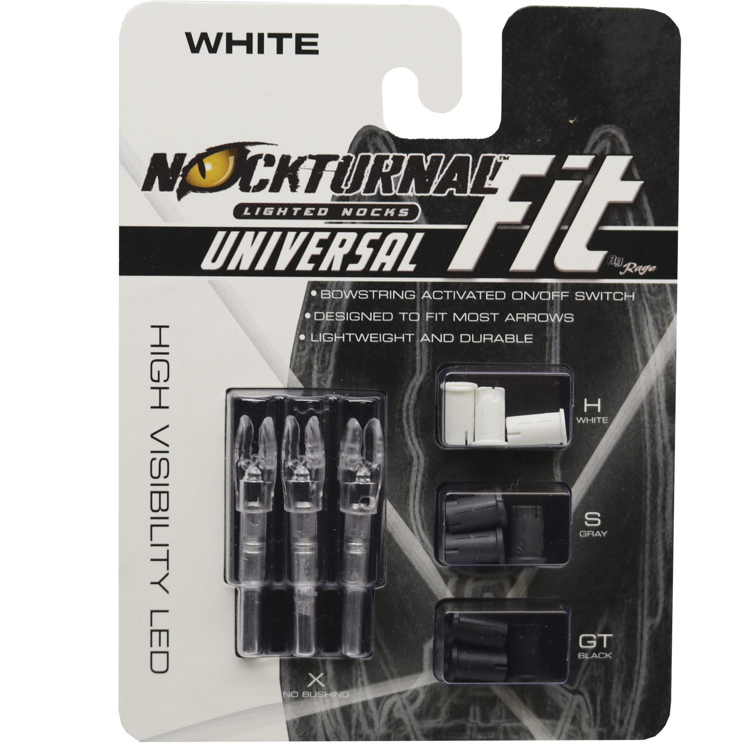 Nockturnal Fit Universal Lighted Nocks - Nockturnal Fit Universal Size Gree...