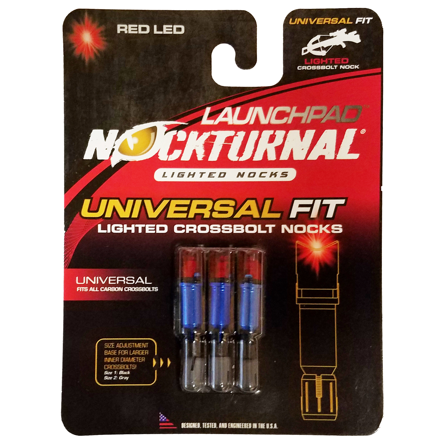 Nockturnal NT-102 Red Lighted Nocks Pack of 3 for sale online.