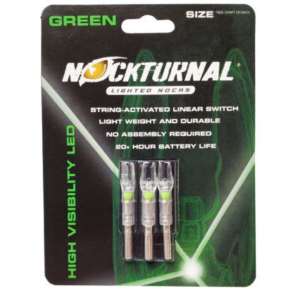 Green 3 Pack Nockturnal Lighted Nocks