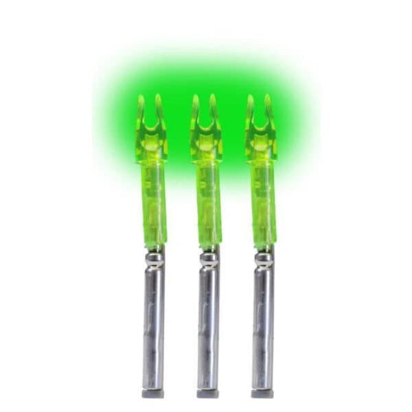 Lumenok Lighted X Nock 3pk Green X3G