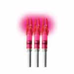 Lumenok Lighted Nock Signature S 3pk Pink SL3P