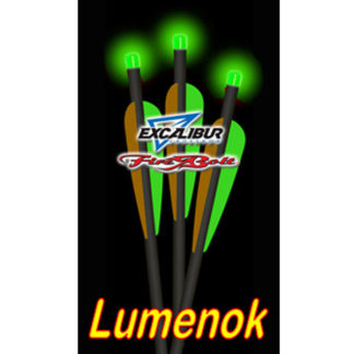 Burt Coyote Lumenok Fire Bolt Excalibur Flat Nock Green Lighted BEXCF3G