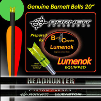 Burt Coyote Lumenok Crossbow Lighted Bolt-Crescent Nock 3PK-GTMXC3 