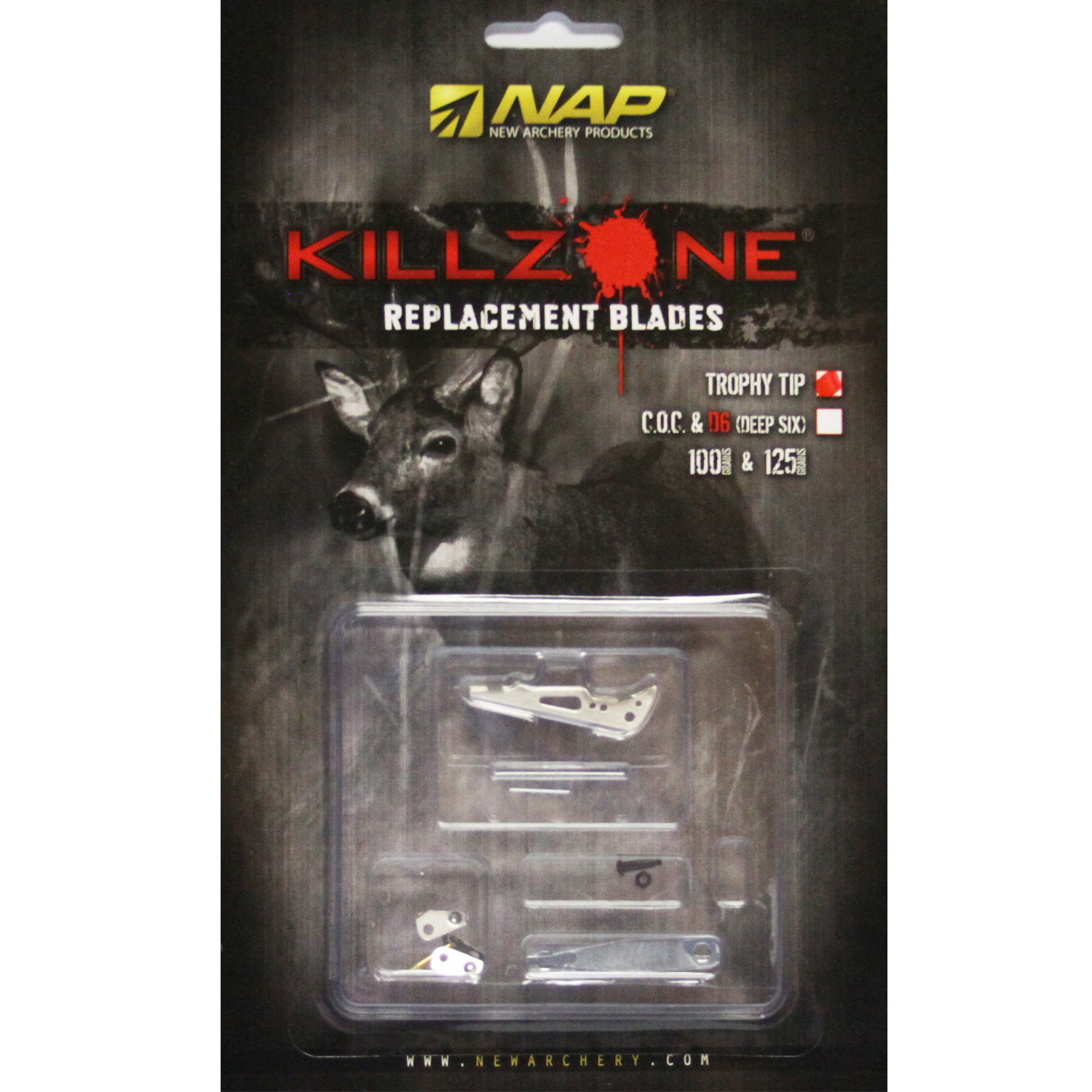 New Archery Products NAP Killzone Deep 6 100 Grain 3-Pack 