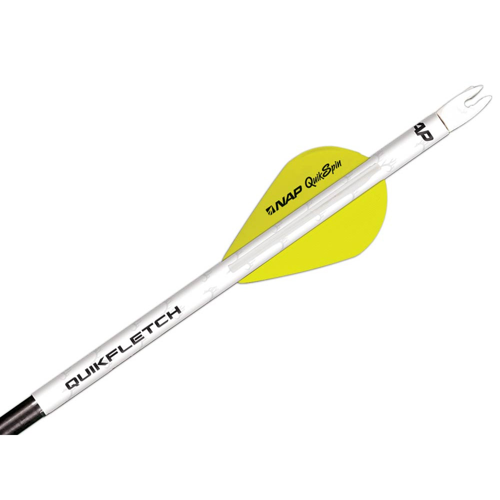 NAP New Archery Prod QuikSpin QuikFletch Vanes 2" Green Yellow Orange White 6pk 