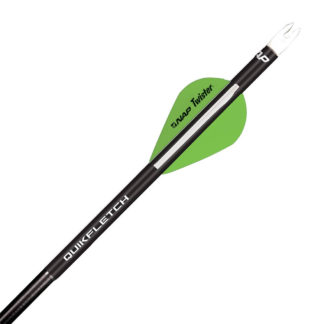 New Archery Products Quik Spin QuikFletch Black Tube Green 60-745