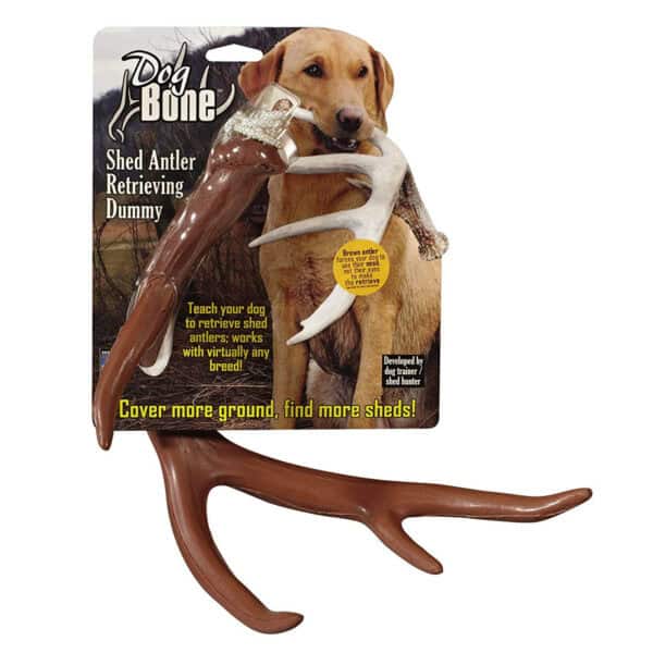 Dog Bone Shed Dummy Retrieving Antler Brown