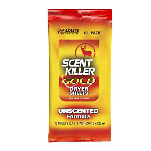 Wildlife Research Center Gold Dryer Sheets Unscented