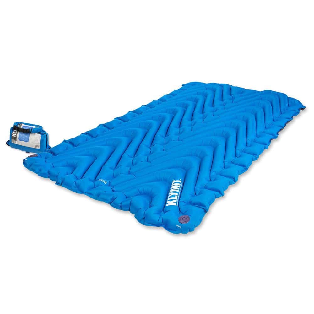 Klymit Sleeping Pads Double V 74” x 47” x 3” Blue - Farmstead Outdoors