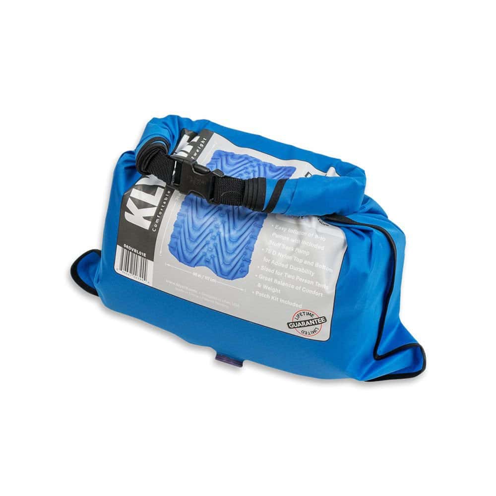 Klymit Sleeping Pads Double V 74” x 47” x 3” Blue - Farmstead Outdoors