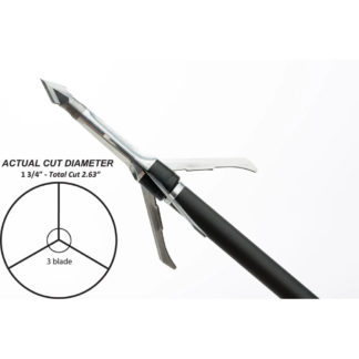 Grim Reaper X Bow Mechanical Broadhead Razor Cut 1-1/2" 3 Blade 100 Grain 1873 814846018736 