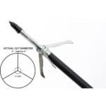 Grim Reaper Broadheads RazorTip Broadhead 3 Blade Mechanical 2" Cut 100 Grain 3 Pack 1924 Grim Reaper Razor Tip MECHANICAL BROADHEADS 100g 3 Blade 2 Inch 1924