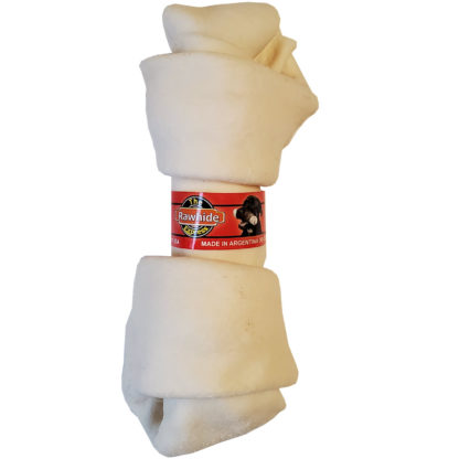 Lennox Rawhide Natural Knotted Bone Dog Chew 8-9 Inch