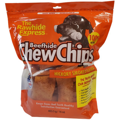 Lennox Rawhide Chew Chips Beefhide Hickory Flavor