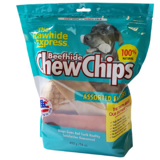 Lennox Rawhide Chew Chips Beefhide Assorted Flavor