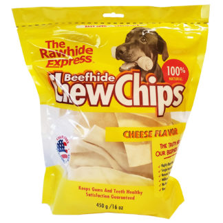 Lennox Rawhide Chew Chips Beefhide Cheese Flavor