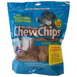 Lennox Rawhide Chew Chips Chicken Hickory Flavor