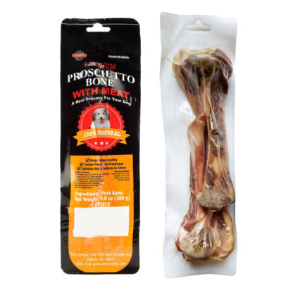 Lennox Rawhide Prosciutto Pork Dog Bone 2 Pack