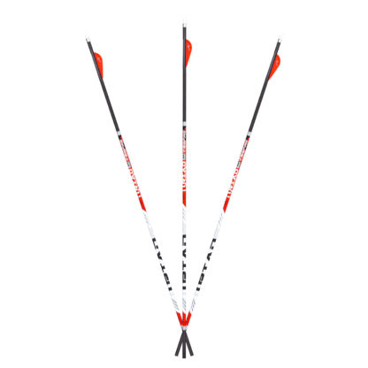 Carbon Express Arrows Maxima Triad Fletched Shafts Red Zone
