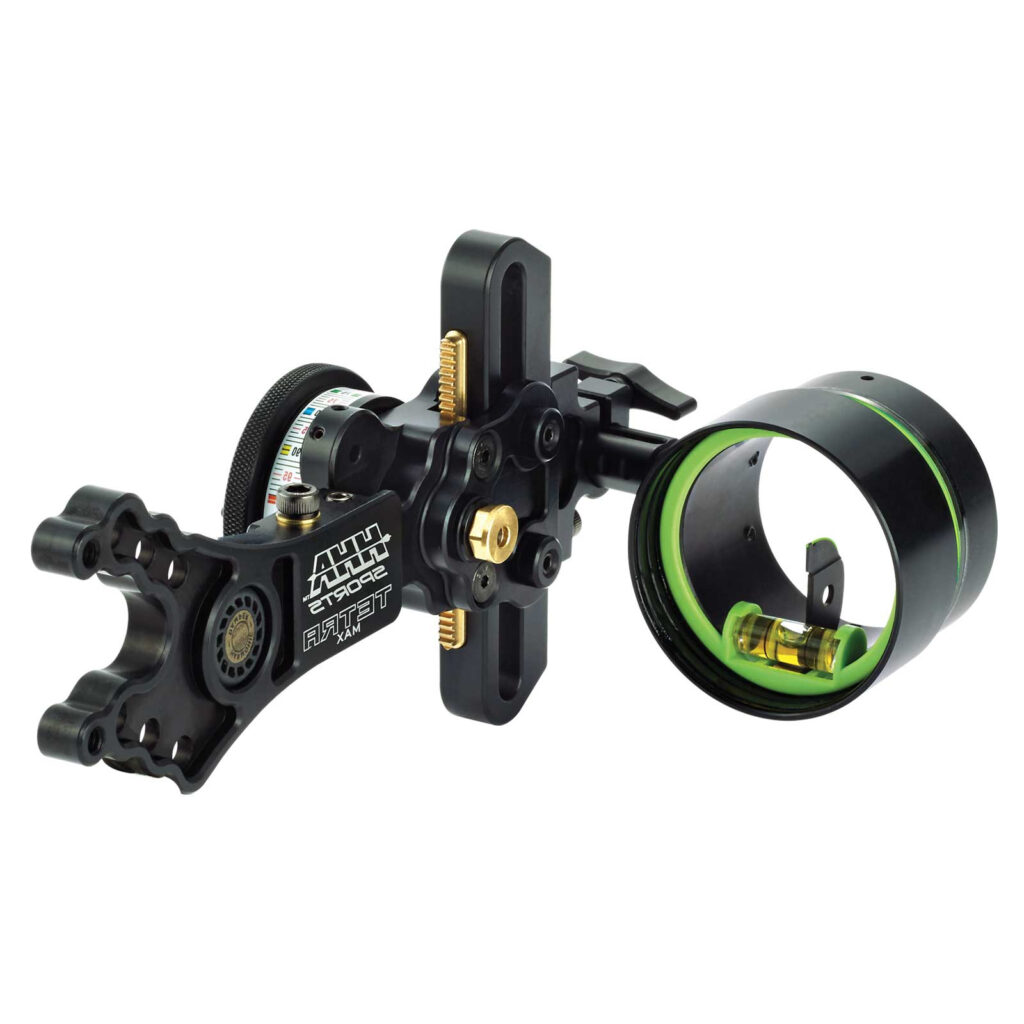 HHA Sports Bow Sight Tetra Max Dial .010 1 Pin Green 1 5/8