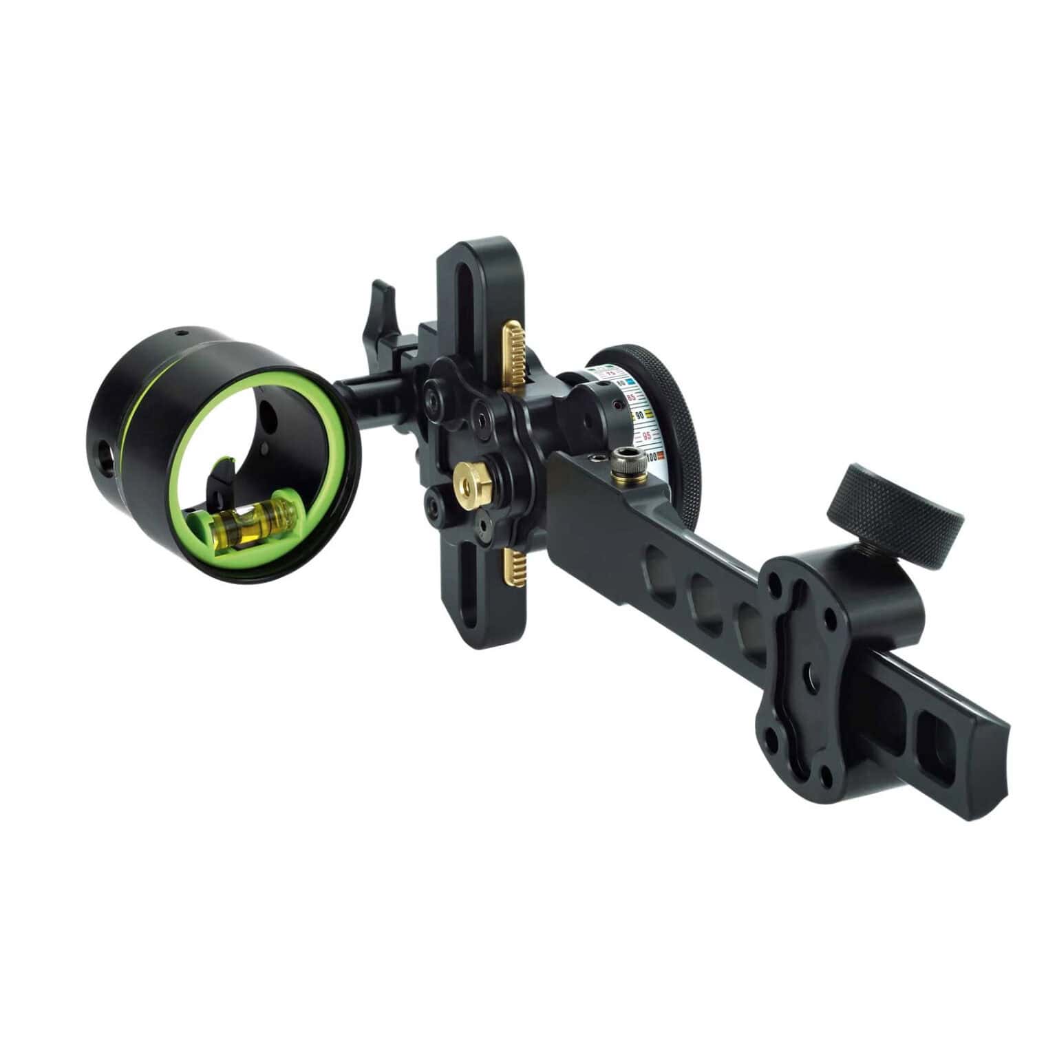 HHA Sports Bow Sight Tetra Max Tournament .010 1 Pin Green 1 5/8" Dia