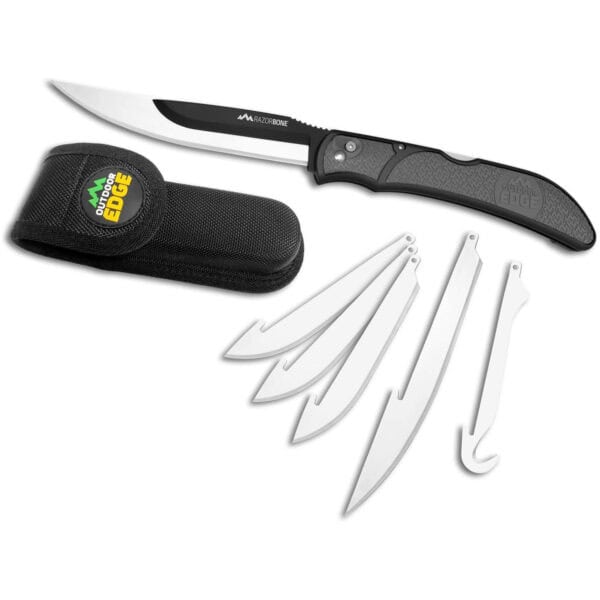 Outdoor Edge RazorBone Folding Hunting Knife Gray RBY-10