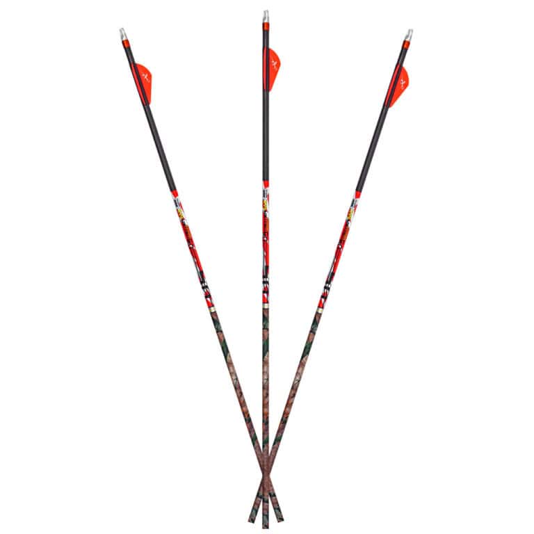 Carbon Express Arrows Maxima Red 6 Pack Fletched 250 350 Spine Arrow