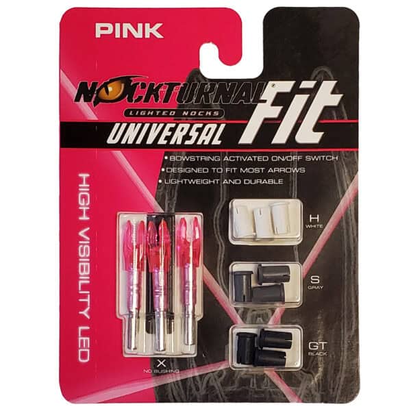 Nockturnal FIT Universal Size Pink Lighted Nock NT-312