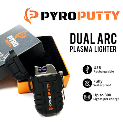 Pyro Putty Dual Arch Rechargable Electric USB Lighter PPARC1