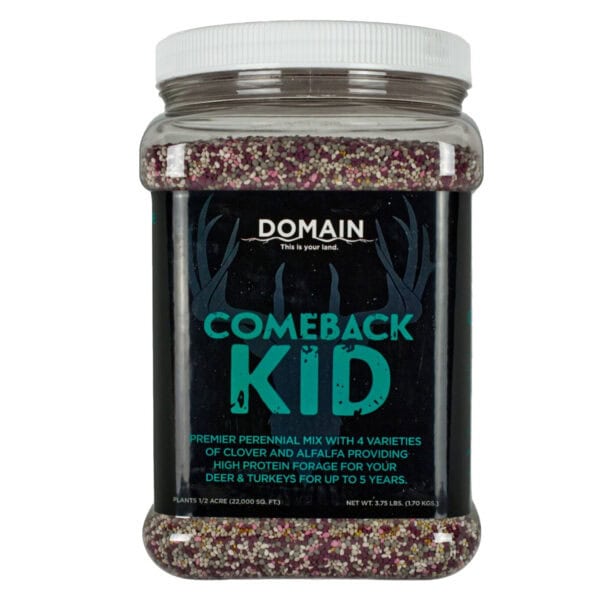 Domain Outdoor Food Plot Seed Comeback Kid 3.75lb Jug (Plants 1/2 ACRE)